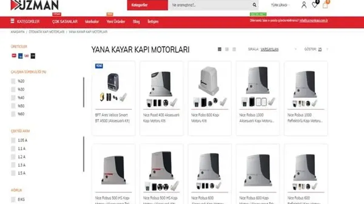 Yana Kayar Kapı Motoru ile Kapılarınızı Güvenle Hareket Ettirin