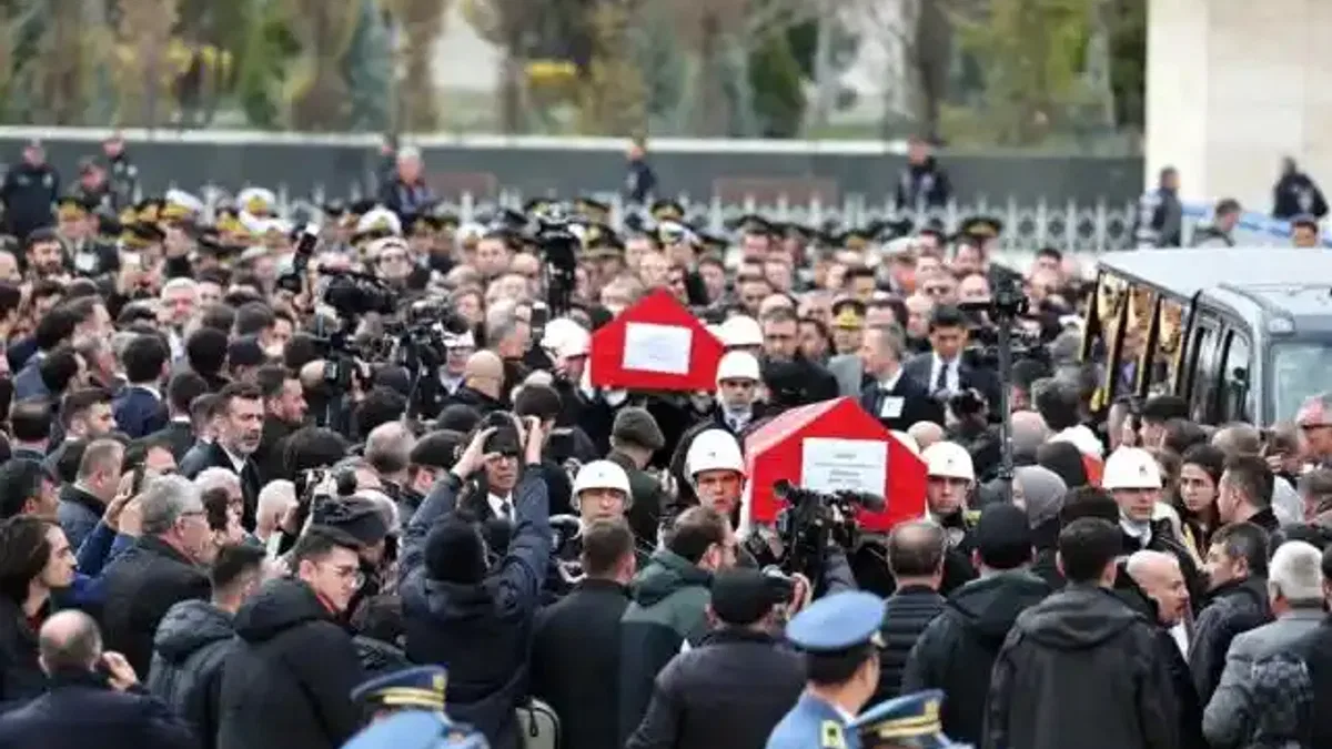 ASELSAN şehitleri Ankara'da son yolculuğuna uğurlandı