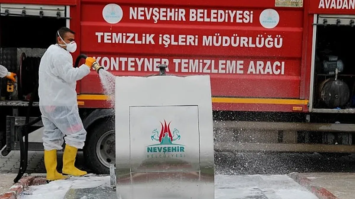 Nevşehir Belediyesi'nden dezenfeksiyon çalışması