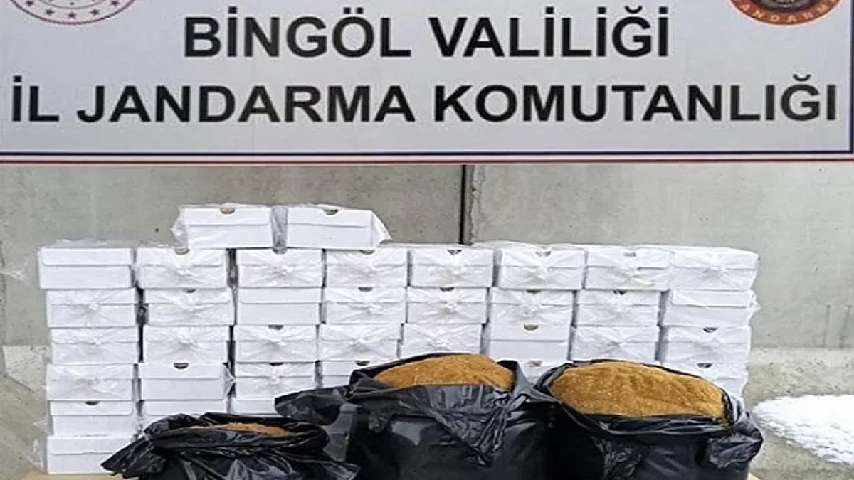Bingöl'de kaçak tütün ele geçirildi