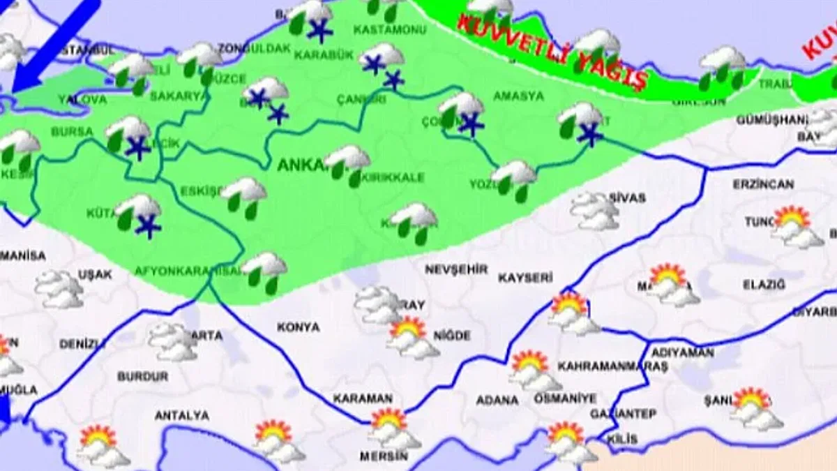Sağanak yağış, kar ve fırtınaya dikkat!