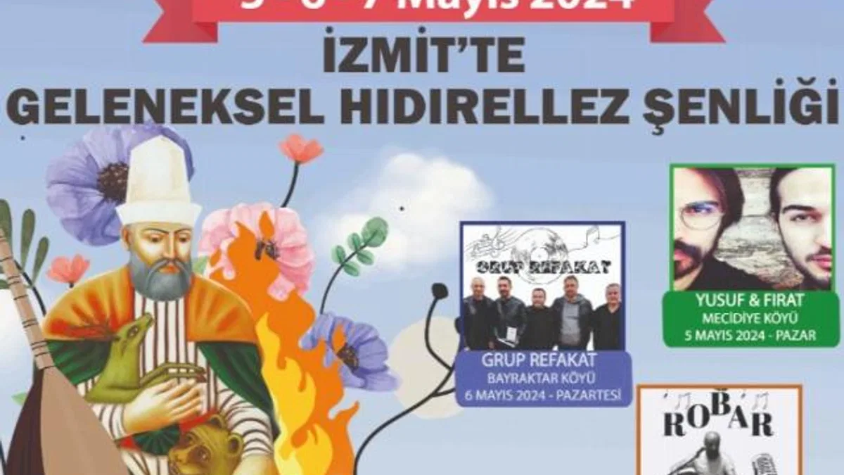 İzmit, Geleneksel Hıdırellez Şenlikleri ile baharı karşılıyor