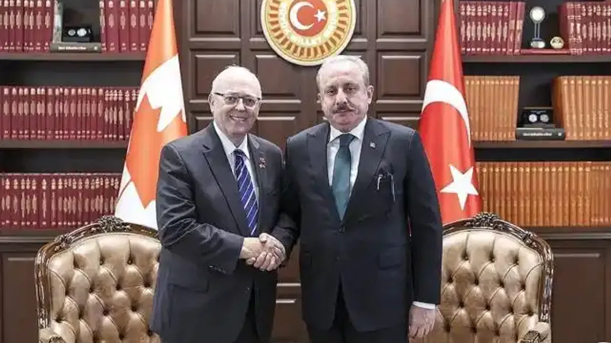 TBMM Başkanı Şentop, Kanada Senatosu Başkanı Furey ile görüştü