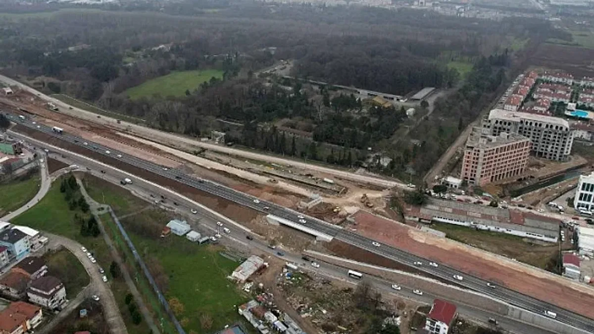 Alikahya Stadyum yolu süratle devam ediyor