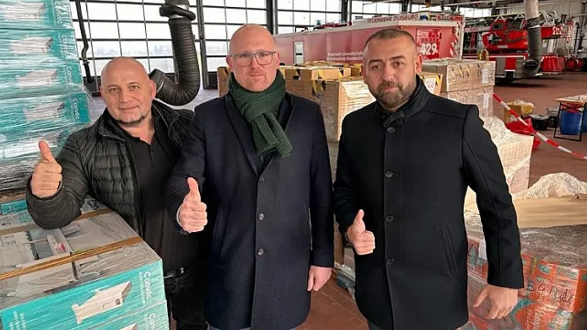 Gaziantep'in kardeş kentlerinden nakdi ve ayni destek