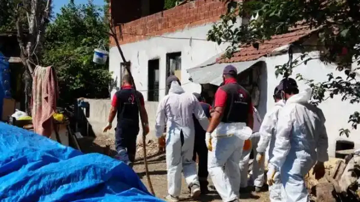 Düzce'de çöp evden 42 kamyon çöp çıktı