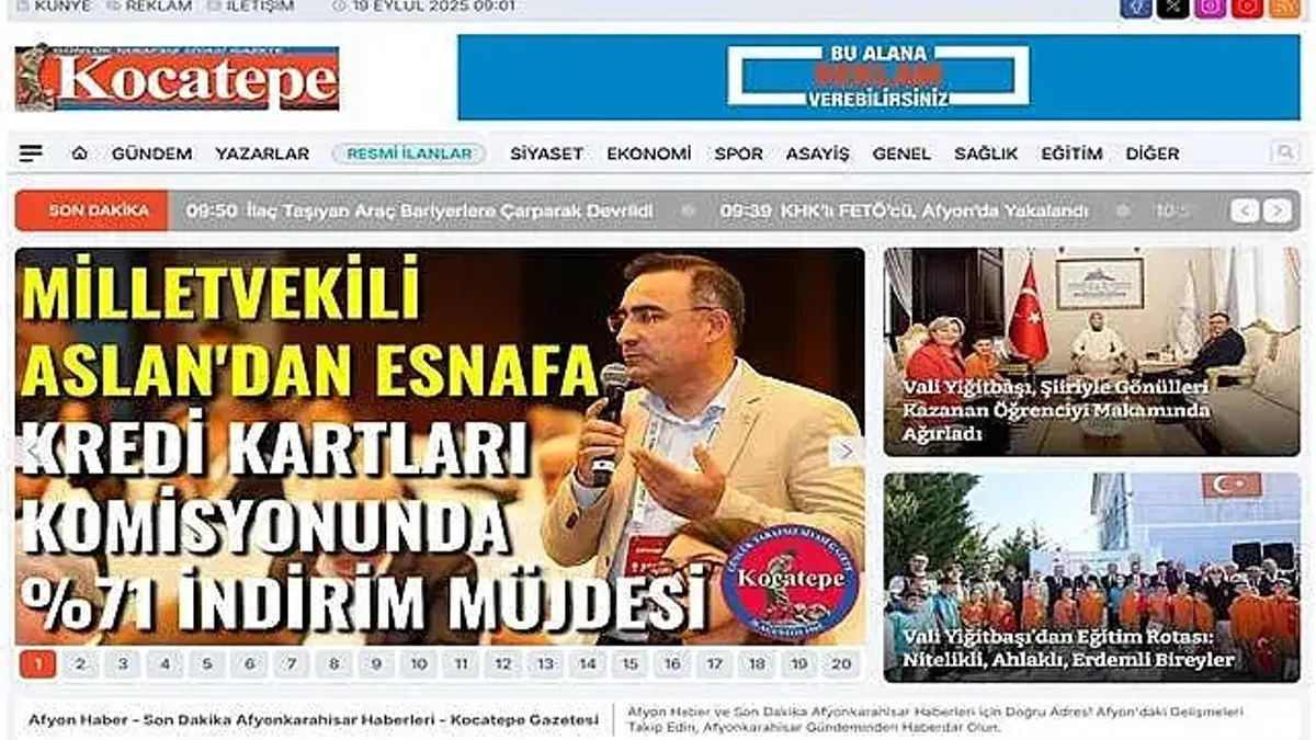 Afyon Haberlerinde Güvenilir Kaynak, Kocatepe Gazetesi
