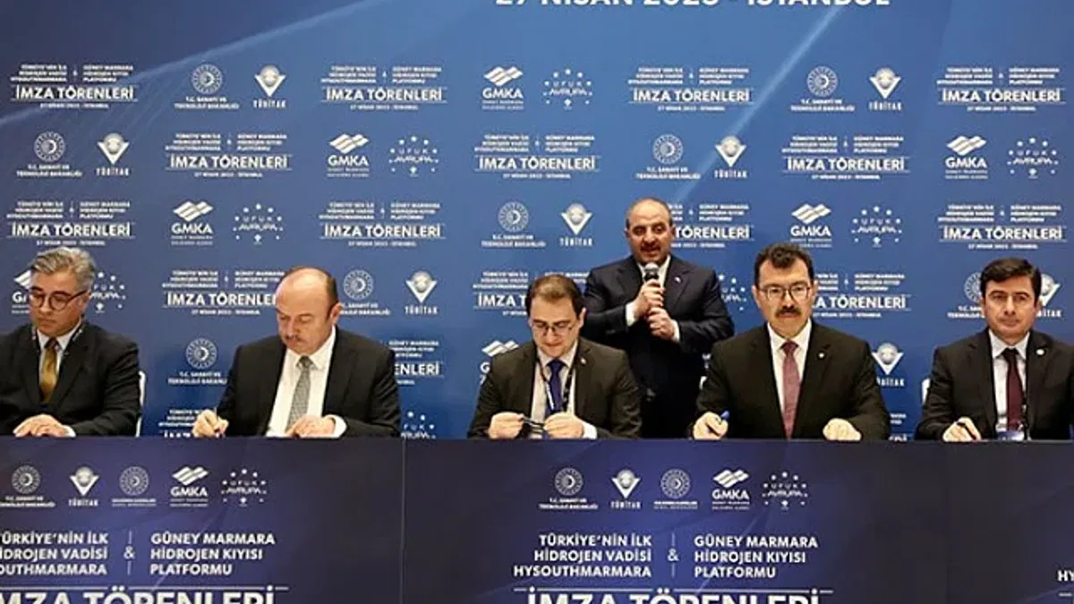 Türkiye'nin ilk hidrojen vadisine imzalar atıldı