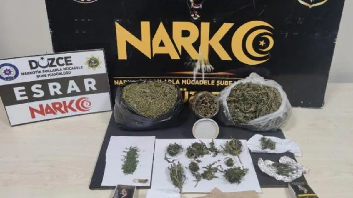 Düzce'de uyuşturucu operasyonu