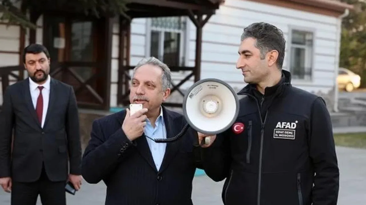Kayseri Talas'ta deprem tatbikatı