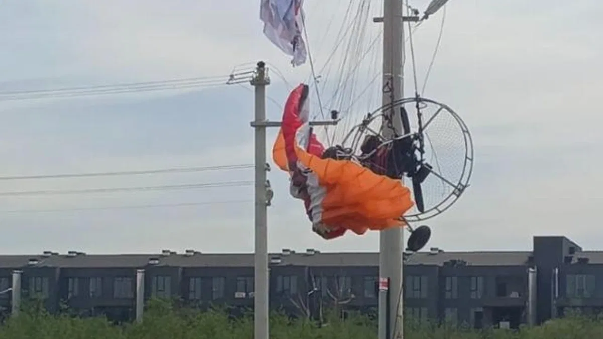 Düzce'de planör kazası
