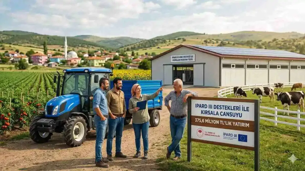 IPARD'dan kırsala 375,6 milyon TL'lik destek