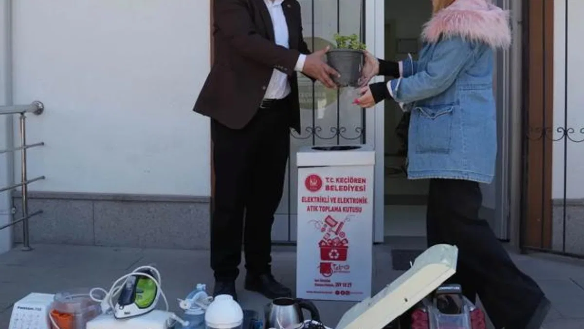 Ankara Keçiören’de elektronik atık kampanyasına yoğun ilgi