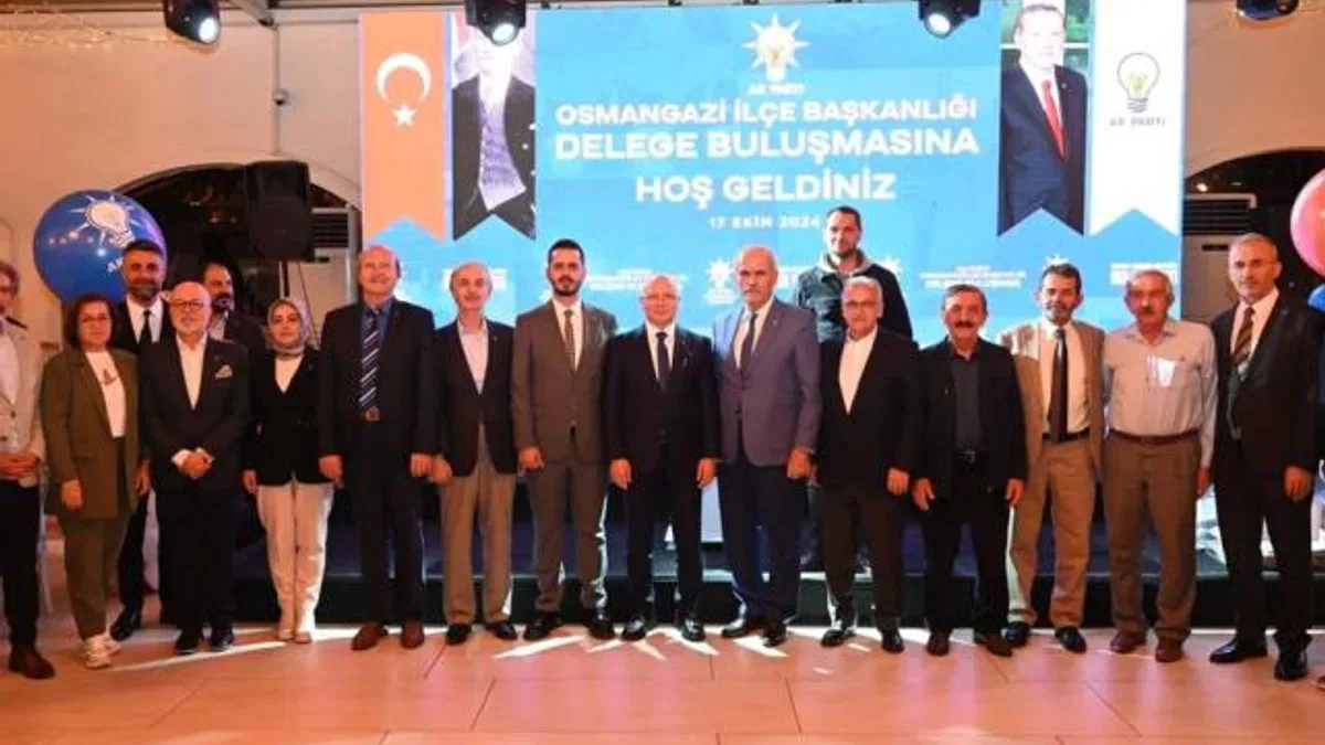 Bursa'da AK Partililer Osmangazi delegeleriyle buluştu