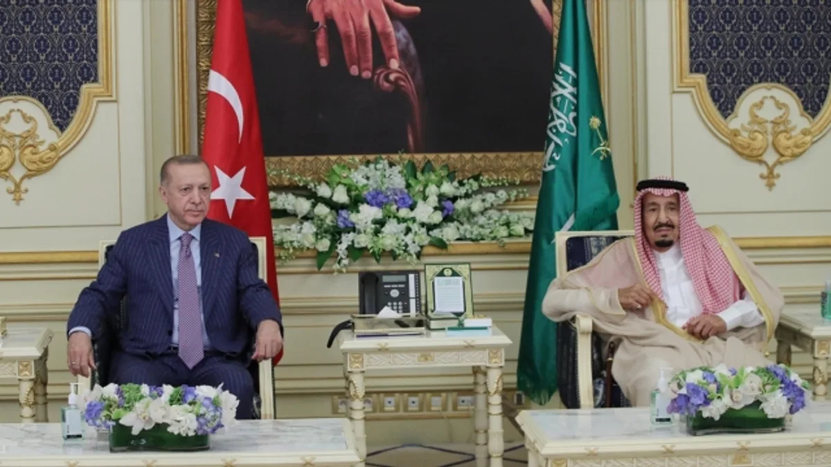 Cumhurbaşkanı Erdoğan, Suudi Arabistan Kralı Selman ile bir araya geldi