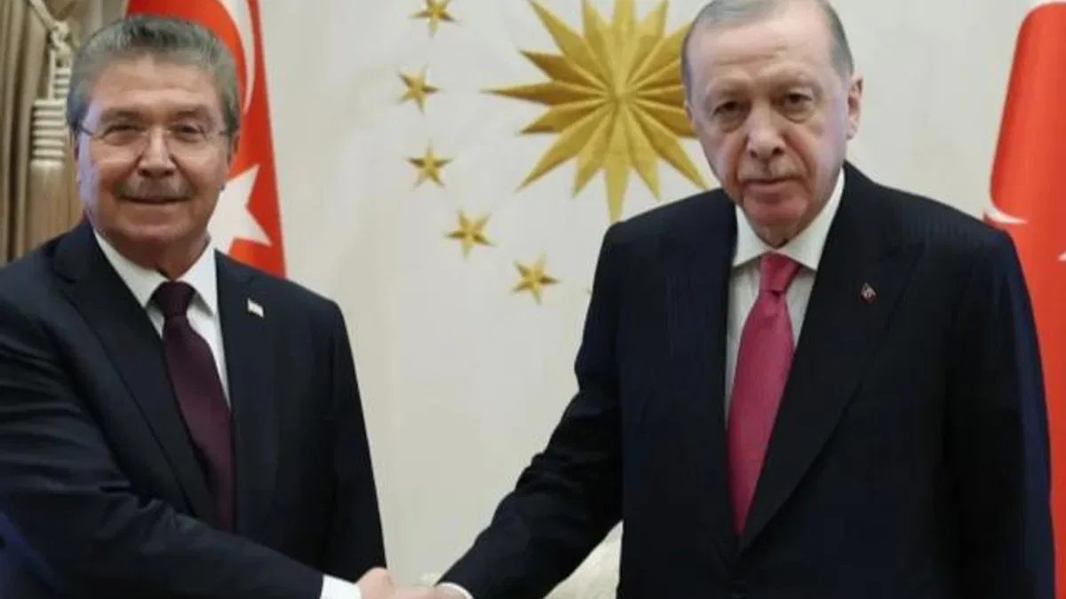Cumhurbaşkanı Erdoğan, KKTC Başbakanı Üstel'i kabul etti