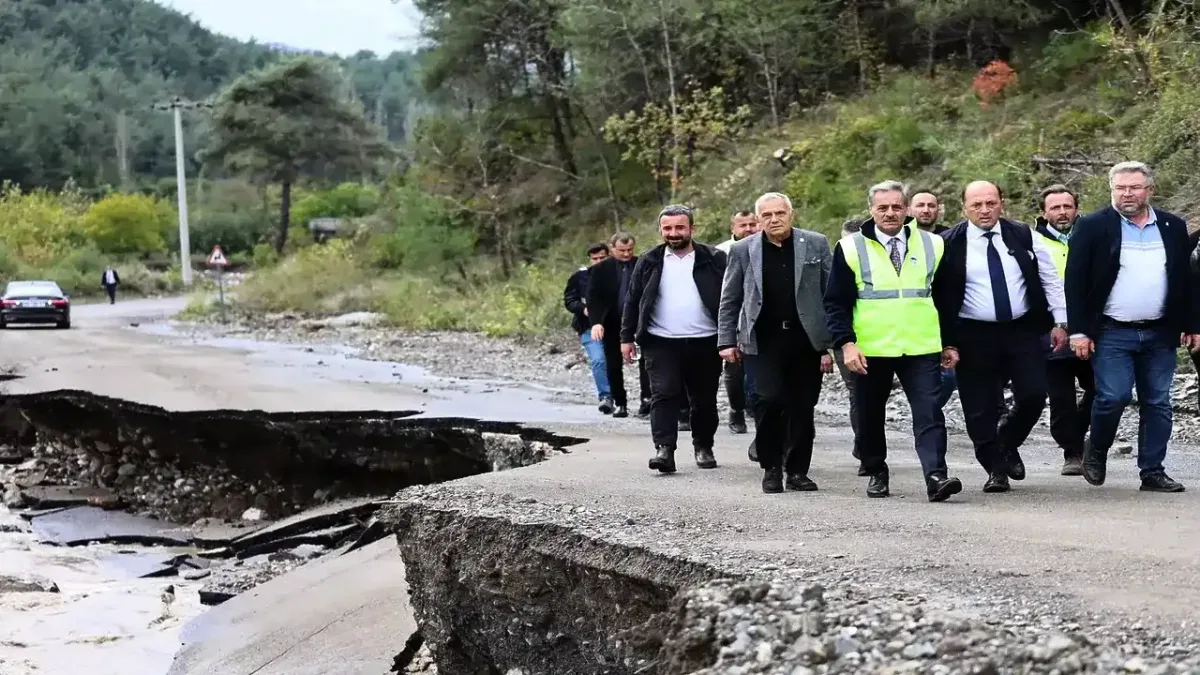 Geyve'de rekor yağış sonrası hasar tespit çalışmaları hızlandı