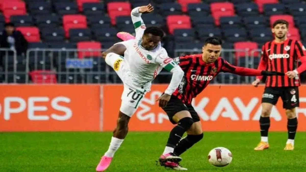 Gaziantep FK 1-1 Konyaspor (Maç Sonucu) Konya ile G.Antep yenişemedi!
