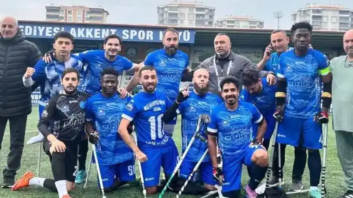 Kocaeli'de Ampute Futbol Takımı lige fırtına gibi başladı
