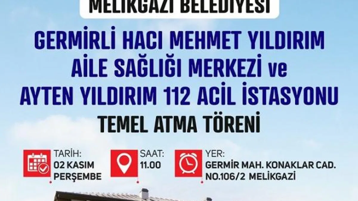 Kayseri Melikgazi'den Germir'ye aile sağlık merkezi