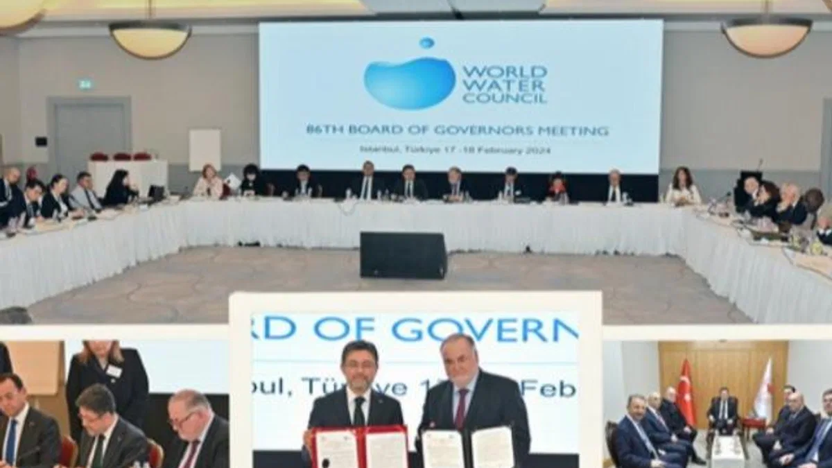 Bakan Yumaklı, Dünya Su Konseyi Guvernörler Toplantısı'nda konuştu