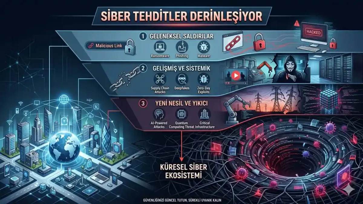Siber tehditler derinleşiyor!