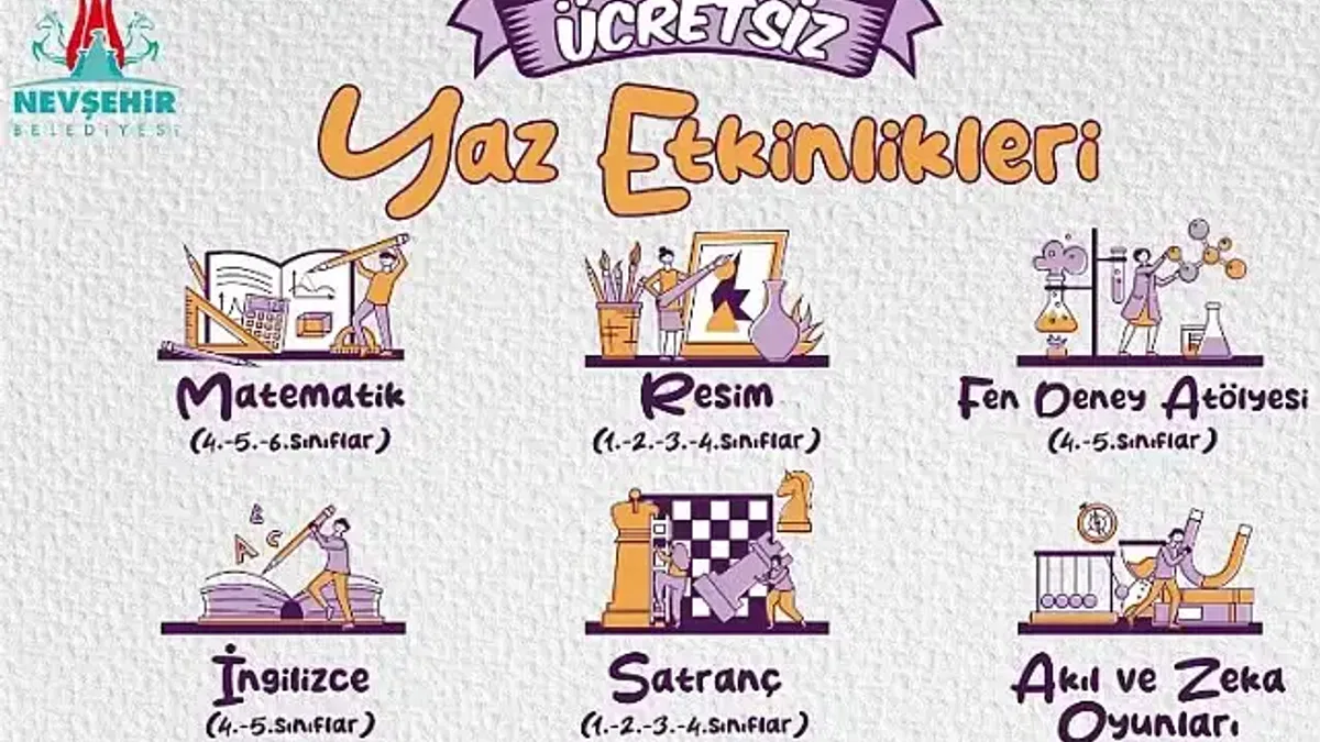 Nevşehir Belediyesi'nin gönüllü yaz eğitimleri başlıyor
