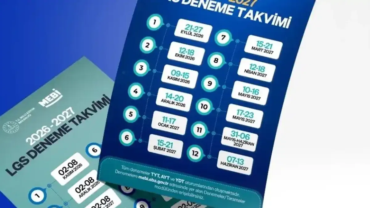 MEBİ'nin YKS ve LGS deneme takvimi açıklandı