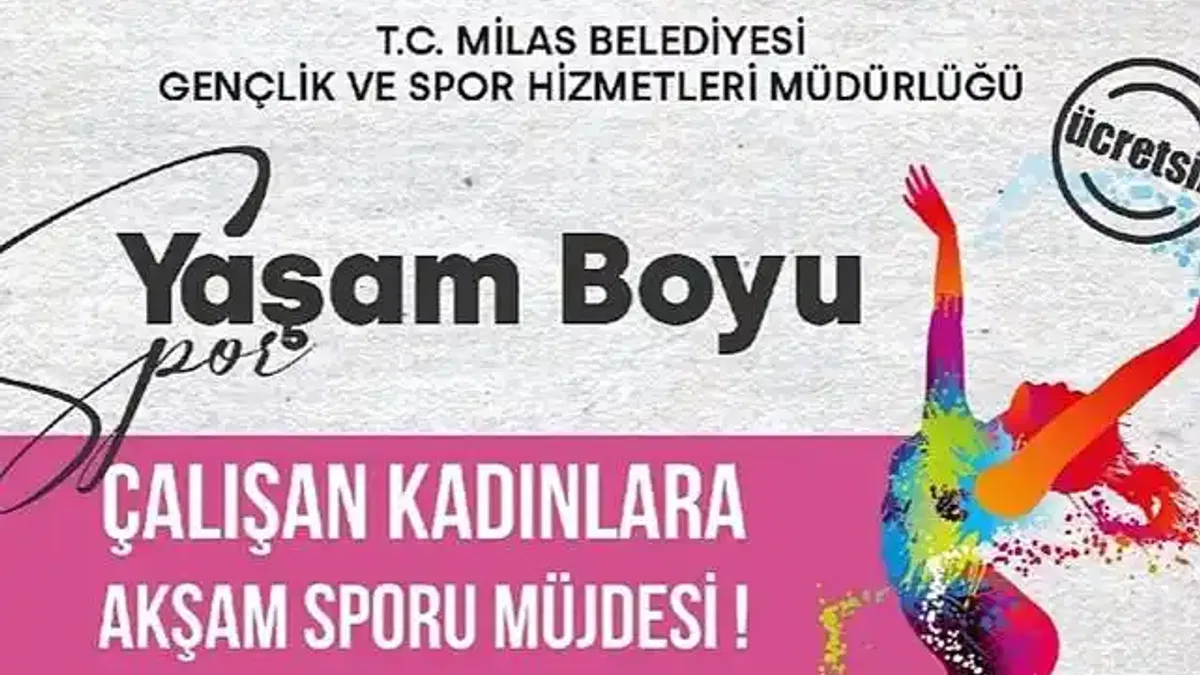 Milas Belediyesi'nden Çalışan Kadınlar İçin "Akşam Sporu"