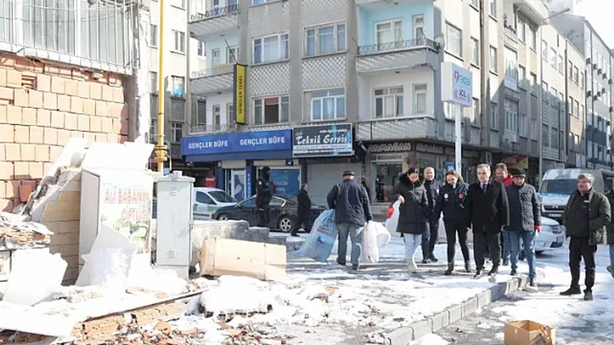 ERÜ Rektörü'nden hasarlı binalara inceleme