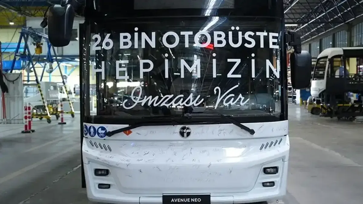 TEMSA'nın 26 bininci otobüsü banttan indi