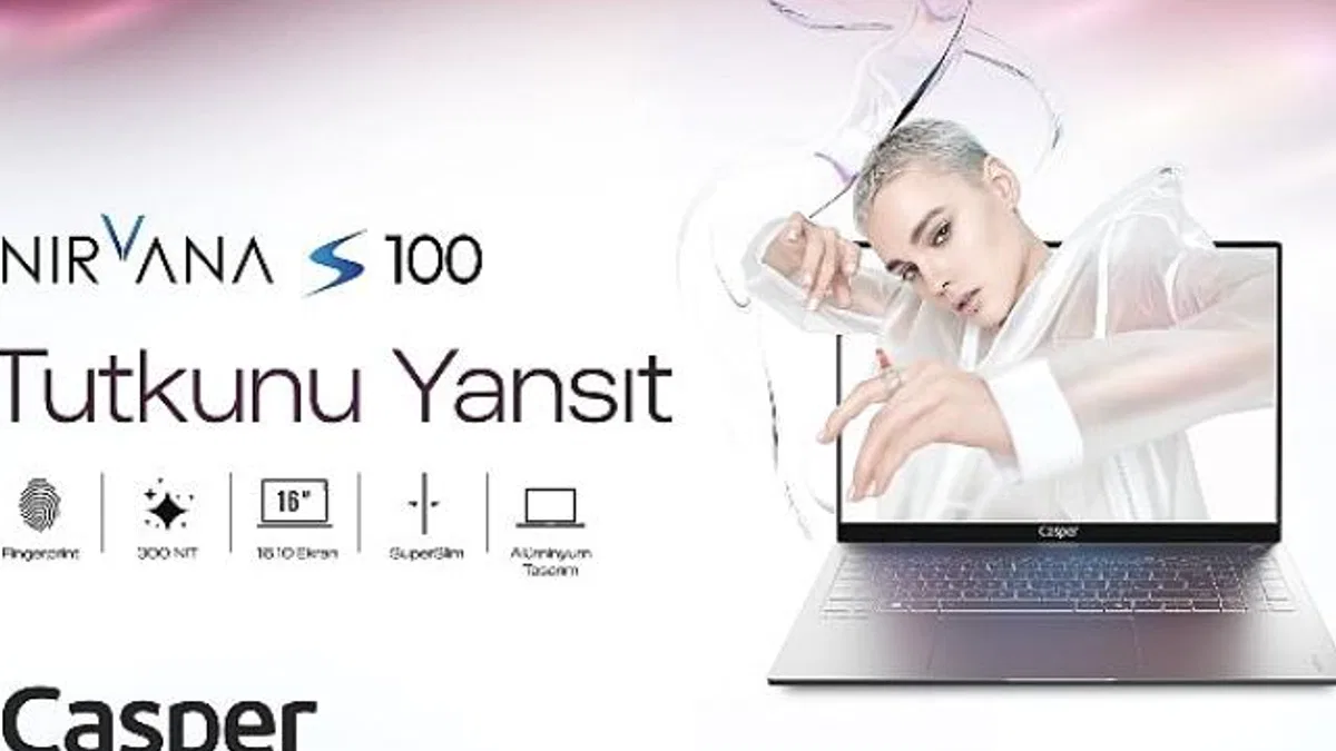 Geniş Ekrana ve 300 NIT Parlaklığa Sahip Yeni Casper Nirvana S100 Satışa Çıktı!