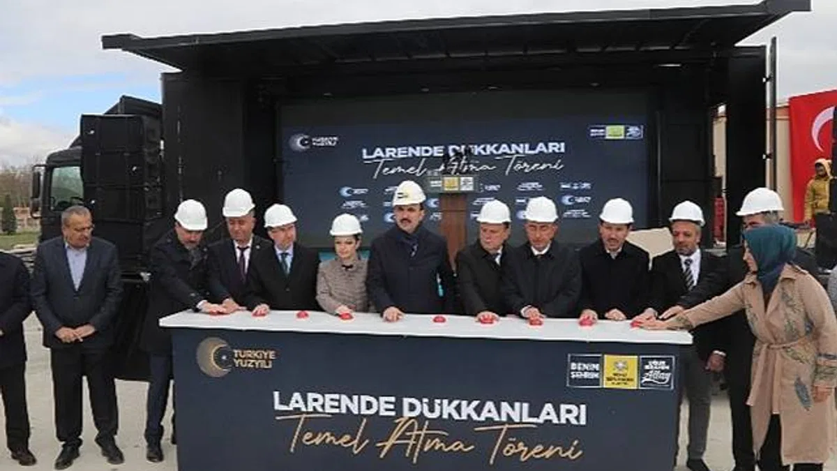 Larende Dükkanlarının Temeli Atıldı Başkan Altay: "Konya İçin Bir Hayalimiz Var"