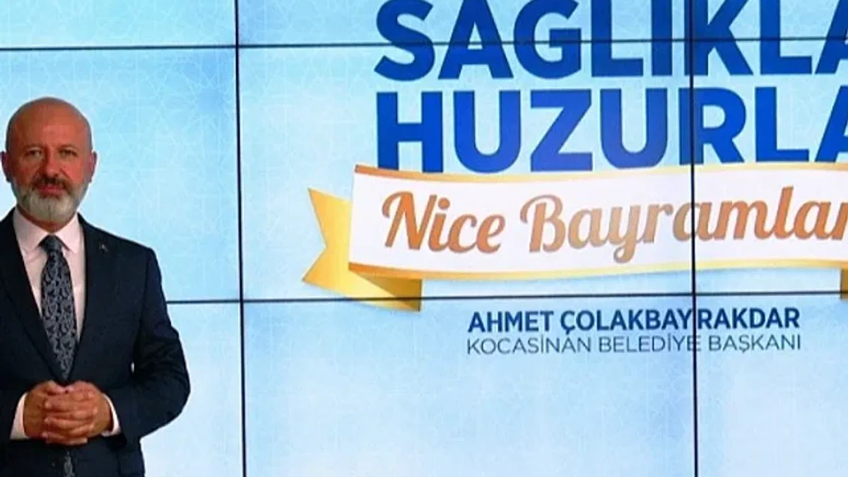 Ahmet Çolakbayrakdar'dan bayram mesajı