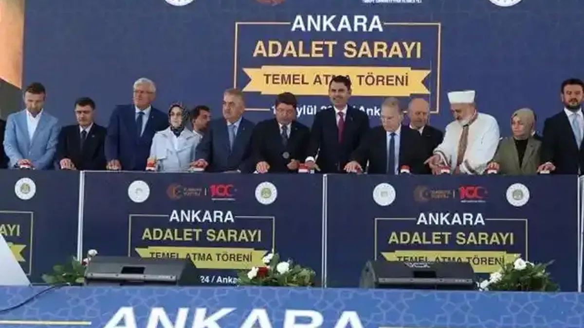 Yeni Ankara Adalet Sarayı'nın temeli atıldı