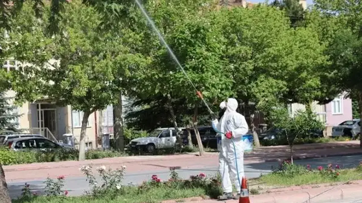 Konya Selçuklu'da ilaçlama çalışmalarına devam
