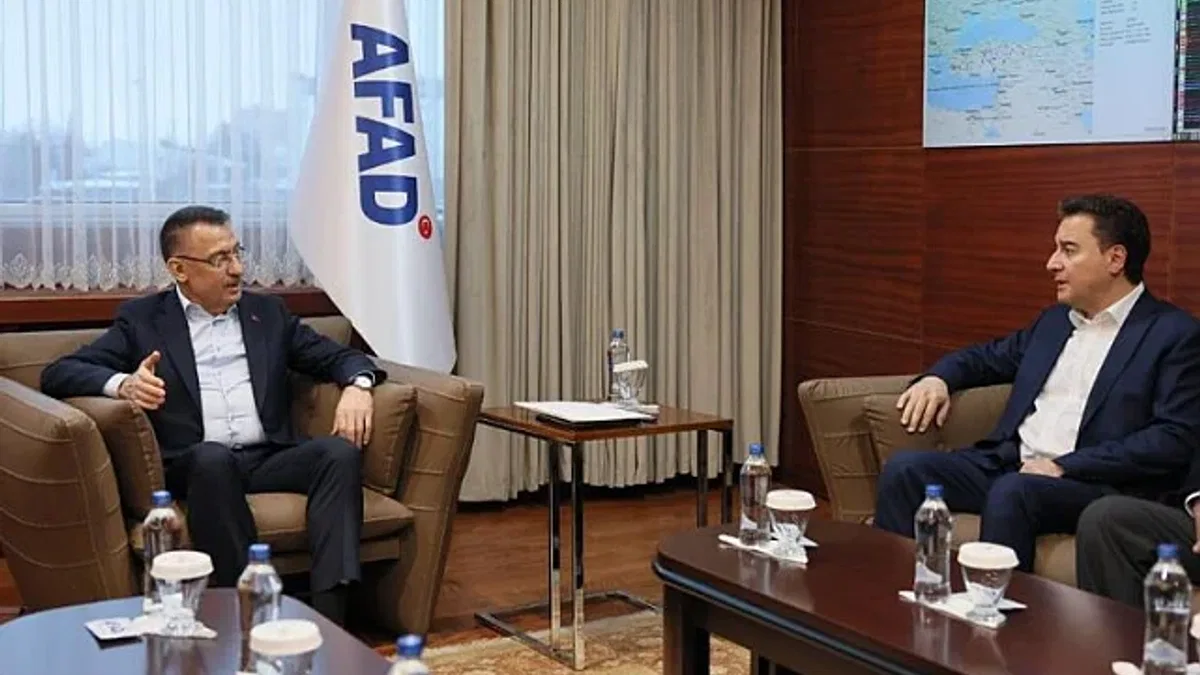 Babacan AFAD'da Fuat Oktay'la görüştü... Babacan deprem bölgesine gidiyor