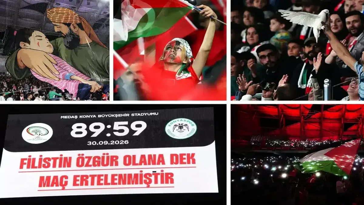Konya'daki dev buluşma Filistin ile dayanışmayı pekiştirdi