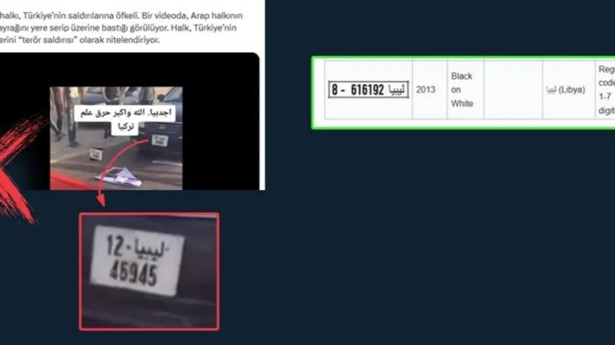 'Türk Bayrağı'nın yere serilip basıldığı' iddiası asılsız!