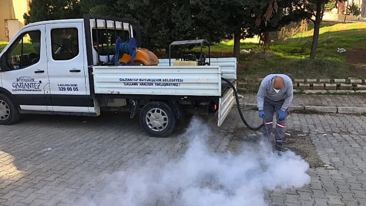 Gaziantep'te ilaçlama çalışmalarına hız verildi