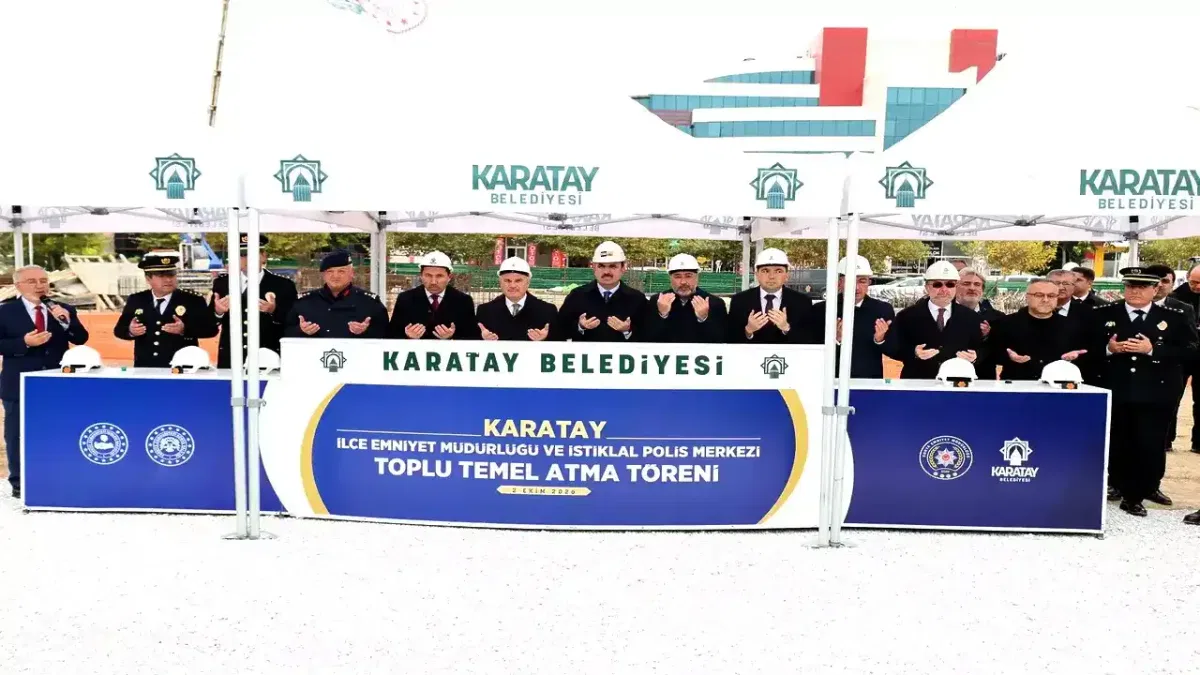 Konya Karatay'a 'Emniyet'li toplu temel