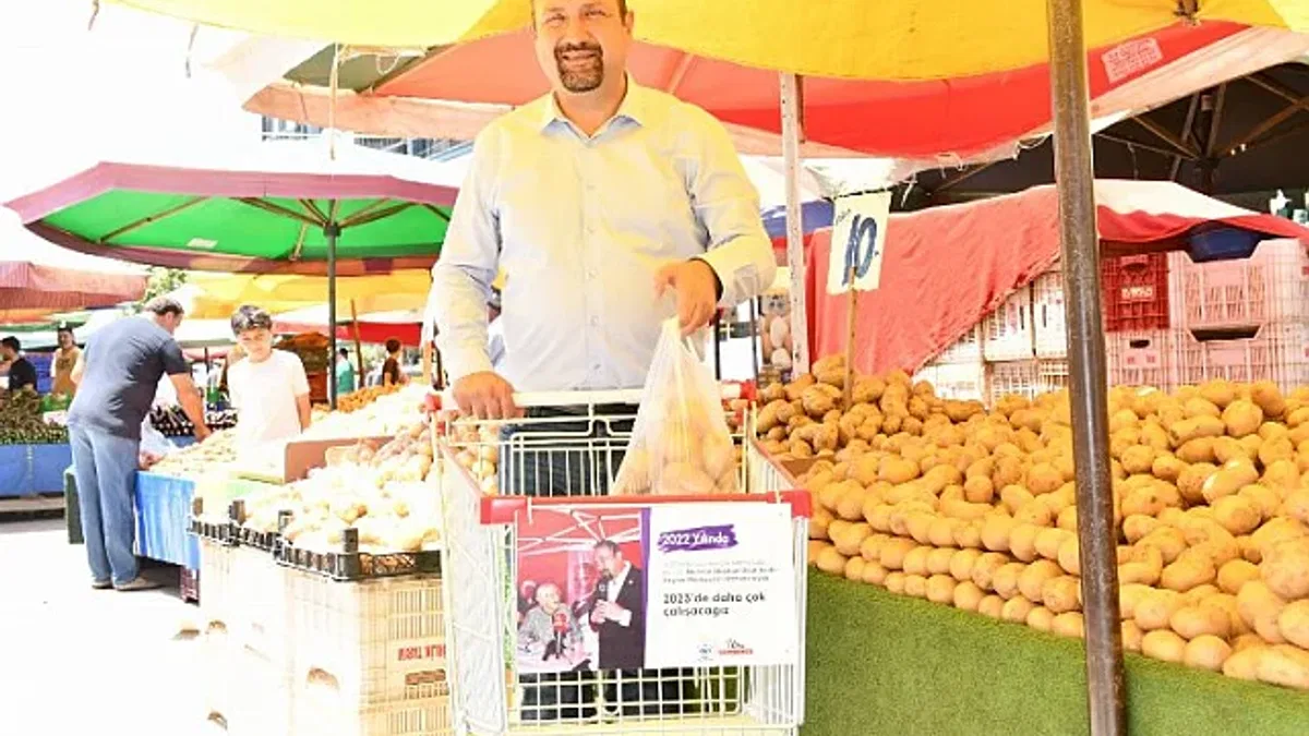 Çiğli'den pazarlara alışveriş arabası hizmeti
