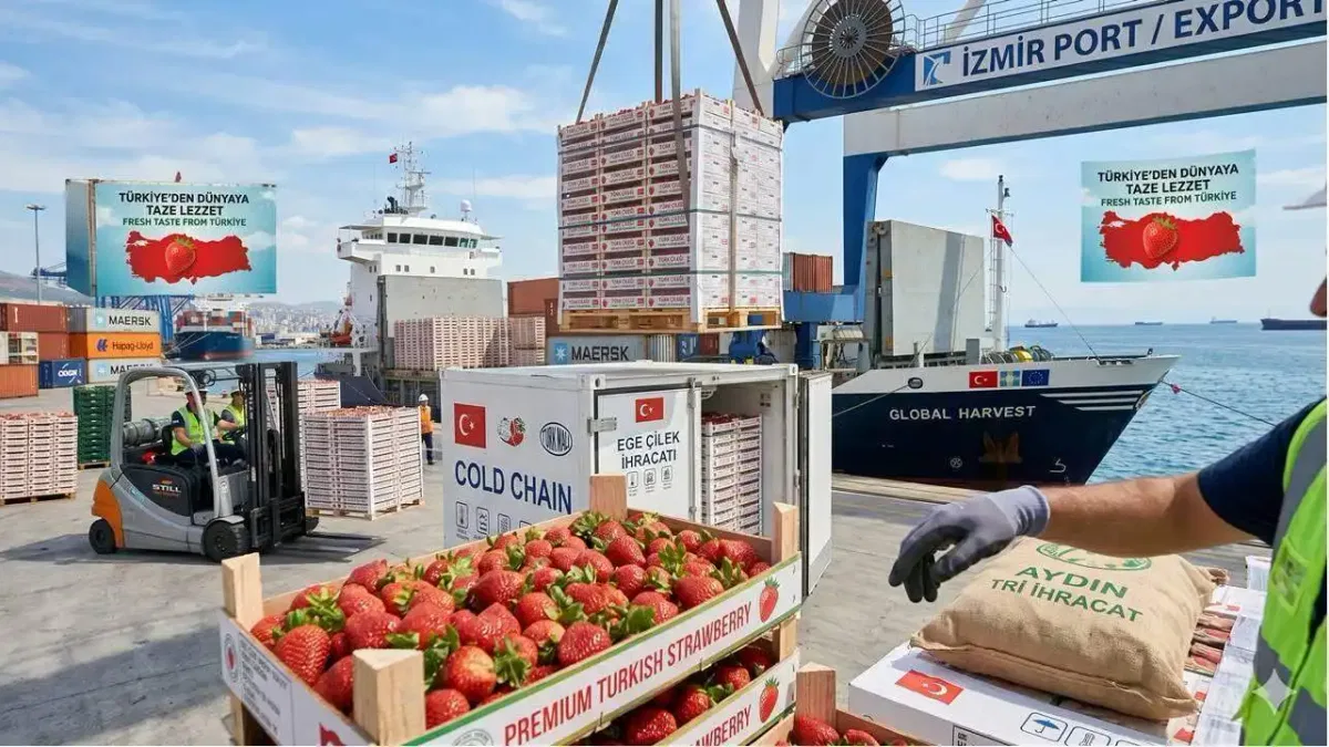 Çilek ihracatında katma değerli büyüme sürüyor