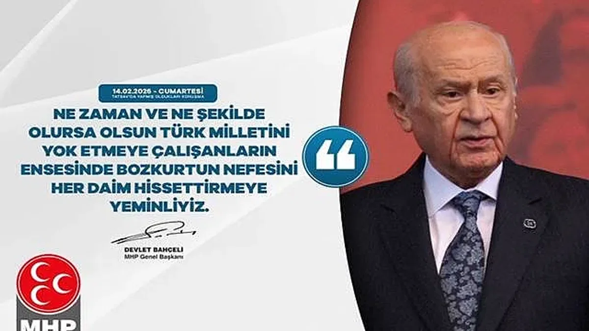 Devlet Bahçeli: Bozkurt'un nefesini enselerinde hissettireceğiz