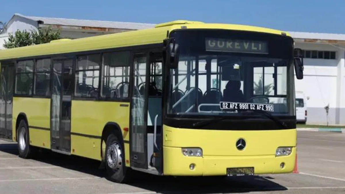 Bursa’dan Adıyaman’a hibe otobüs