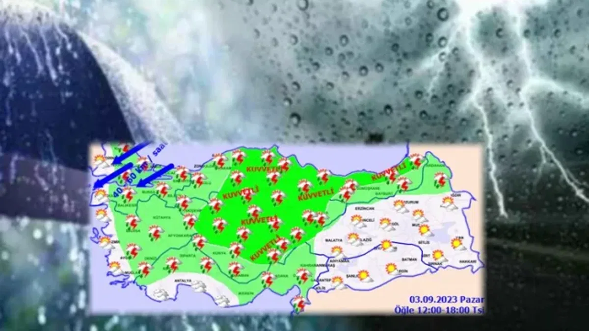 Meteoroloji uyardı! Kuvvetli yağış etkili olacak