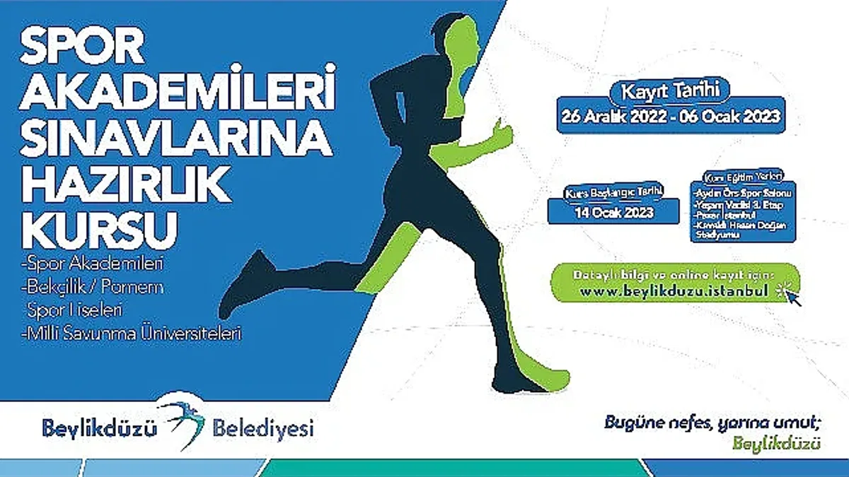 Beylikdüzü Belediyesi Spor Akademilerine Hazırlananlara Kurs Desteği