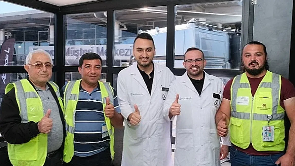 Mercedes-Benz Türk'ün Sağlık Bakım Tırı şoförleri kendi evinde ağırladı