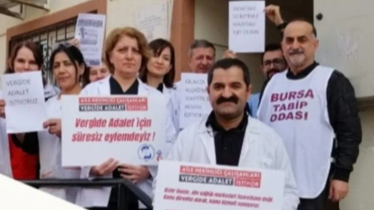 Bursa'da aile hekimleri 'vergide adalet' istiyor
