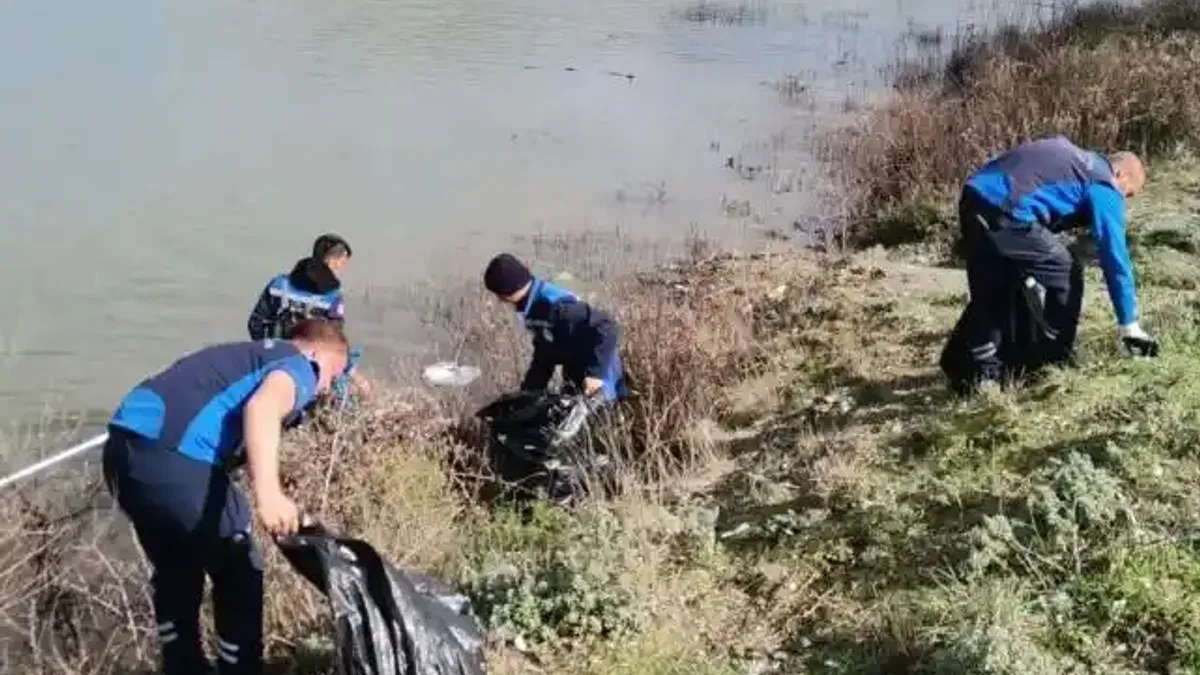 Muğla Ula Göleti'nde kapsamlı temizlik